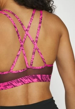 Nike Performance BRA - Medium Support Sports Bra - Pinksicle/burgundy Crush/metallic Silver -Nike Performance store 568ec0ccf5d54078a26313a6553ffa76