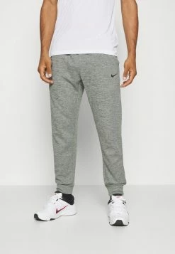 Nike Performance PANT TAPER - Tracksuit Bottoms - Dark Grey Heather/particle Grey/black