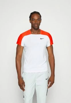 Nike Performance ADVANTAGE SLAM - Sports T-shirt - White/team Orange/glacier Blue/black
