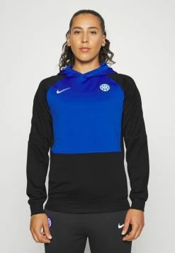 Nike Performance INTER MAILAND TRAVEL PO HOODIE - Hoodie - Black/white