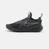 Nike Performance FLEX RUNNER 2 GS UNISEX - Neutral Running Shoes - Black/flat Pewter/anthracite/photo Blue