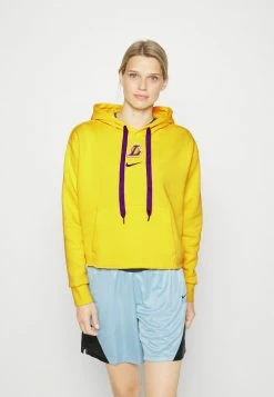 Nike Performance NBA LOS ANGELES LAKERS ESSENTIAL HOODIE - Zip-up Sweatshirt - Amarillo