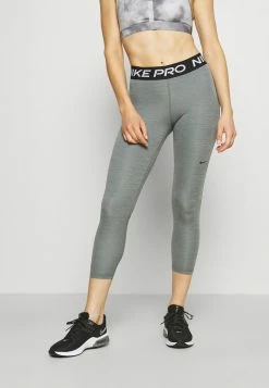 Nike Performance 365 CROP - Leggings - Smoke Grey Heather/black