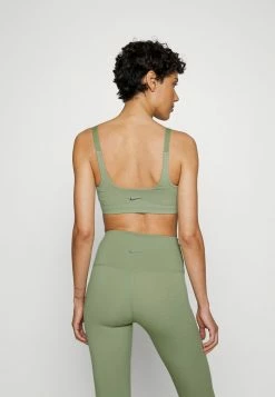 Nike Performance INDY BRA - Light Support Sports Bra - Oil Green/key Lime/iron Grey -Nike Performance store 5929b063fdef4be79b4dc76db76af3f5