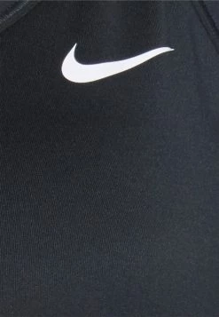 Nike Performance INDY V NECK BRA - Medium Support Sports Bra - Black/white -Nike Performance store 59911ab2df0e471eb37c5216ad1f81a5