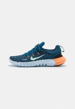 Nike Performance FREE RN 5.0 NEXT NATURE - Minimalist Running Shoes - Valerian Blue/mint Foam/orange Trance/black/celestine Blue