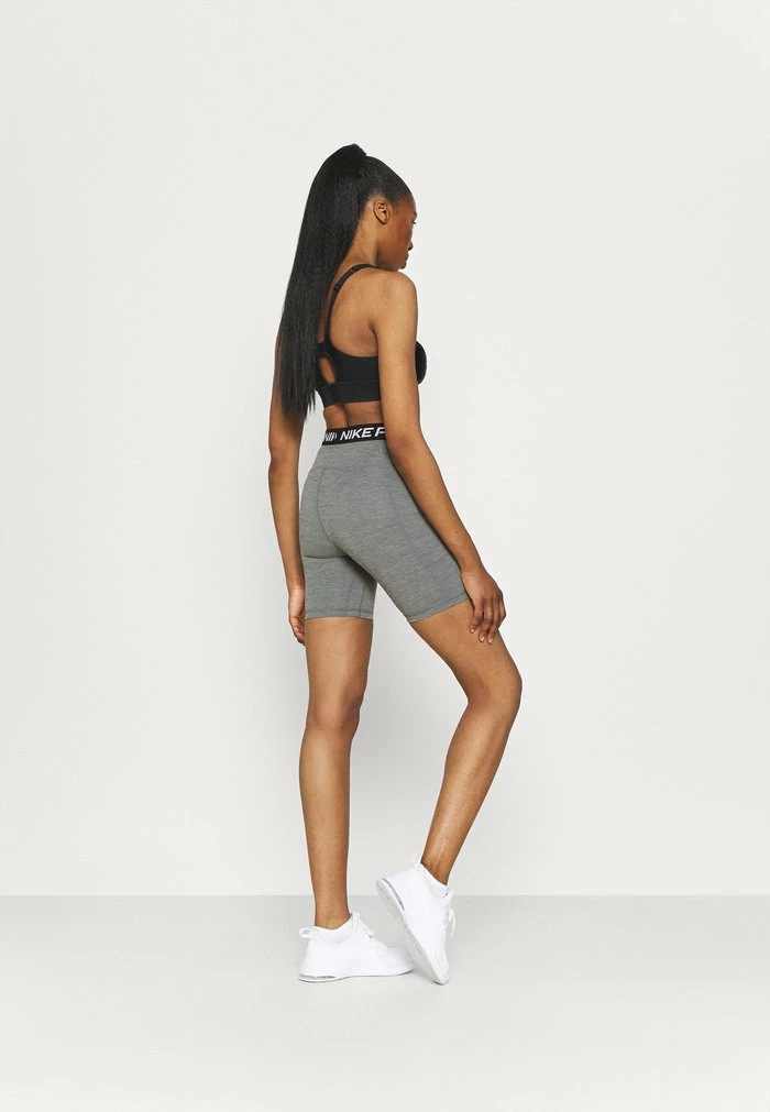 Nike Performance 365 SHORT HI RISE - Leggings - Smoke Grey/black 3 Nike Performance 365 SHORT HI RISE - Leggings - Smoke Grey/black - Image 3