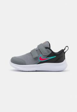Nike Performance STAR RUNNER 3 UNISEX - Neutral Running Shoes - Smoke Grey/siren Red/black/washed Teal
