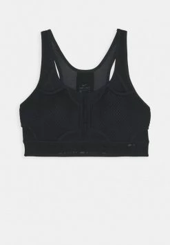 Nike Performance BRA - Medium Support Sports Bra - Black/dark Smoke Grey -Nike Performance store 5ac5c0f0e96c4deba18563fabb95a67c