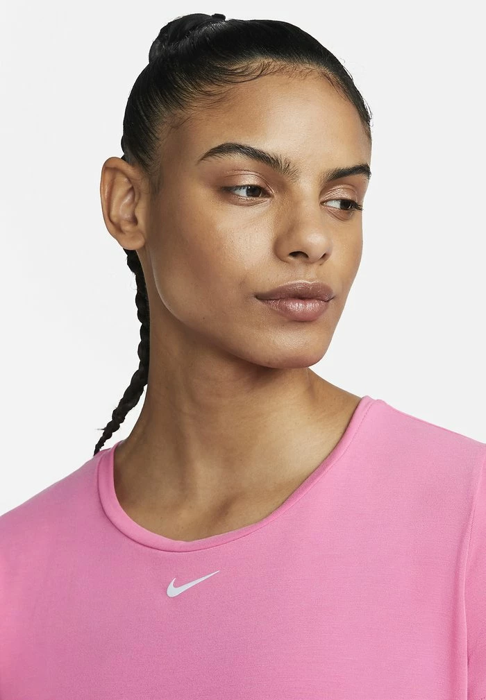 Nike Performance W NK ONE LUXE DF SS STD - Basic T-shirt - Pinksicle/reflective Silv 4 Nike Performance W NK ONE LUXE DF SS STD - Basic T-shirt - Pinksicle/reflective Silv - Image 4