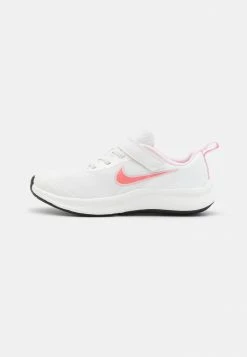 Nike Performance STAR RUNNER 3 UNISEX - Neutral Running Shoes - Summit White/pink Gaze/pink Foam/black