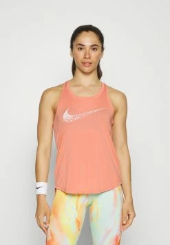 Nike Performance RUN TANK - Top - Madder Root/white