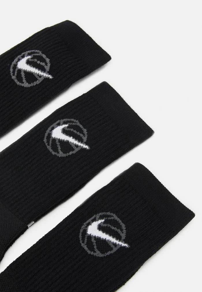 Nike Performance BASKETBALL SOCKS 3 PACK - Sports Socks - Black/white 3 Nike Performance BASKETBALL SOCKS 3 PACK - Sports Socks - Black/white - Image 3