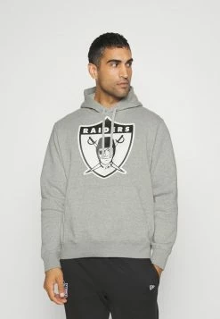 Nike Performance NFL LAS VEGAS RAIDERS MENS REWIND CLUB HOODIE - Zip-up Sweatshirt - Dark Grey Heather