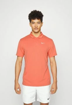 Nike Performance SOLID - Polo Shirt - Madder Root/white