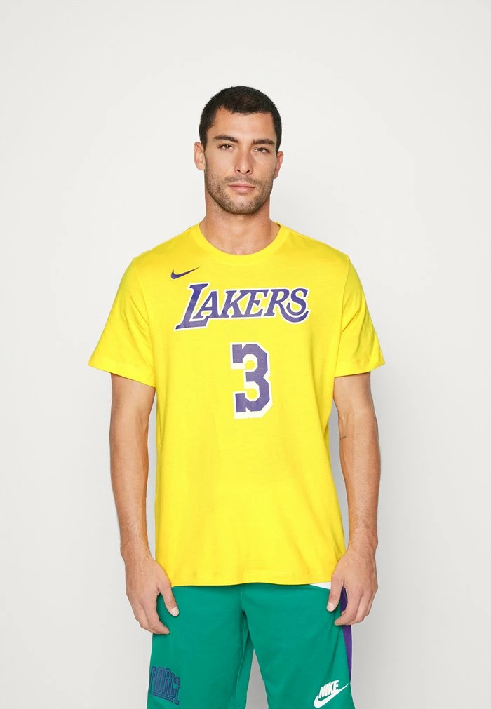 Nike Performance NBA LOS ANGELES LAKERS NAME AND NUMBER TEE - Club Wear - Amarillo/davis Anthony 1 Nike Performance NBA LOS ANGELES LAKERS NAME AND NUMBER TEE - Club Wear - Amarillo/davis Anthony