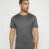 Nike Performance STATIC - Sports T-shirt - Iron Grey/light Smoke Grey/heather/black