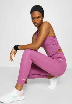 Nike Performance ONE LUXE - Top - Light Bordeaux/metallic Gold -Nike Performance store 60c256375577486788cae2140281686f