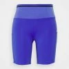 Nike Performance W NK EPIC LUXE SHORT TRAIL - Leggings - Lapis/wheat/silver