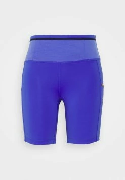 Nike Performance W NK EPIC LUXE SHORT TRAIL - Leggings - Lapis/wheat/silver