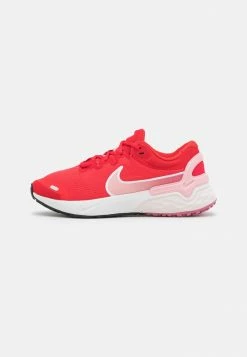 Nike Performance RENEW RUN 3 - Neutral Running Shoes - University Red/pink Glaze/desert Berry/white/summit White/off Noir