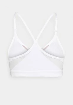Nike Performance INDY V NECK BRA - Light Support Sports Bra - White/grey Fog/particle Grey -Nike Performance store 61a98d3c392a426a8f42cc422ad57b00