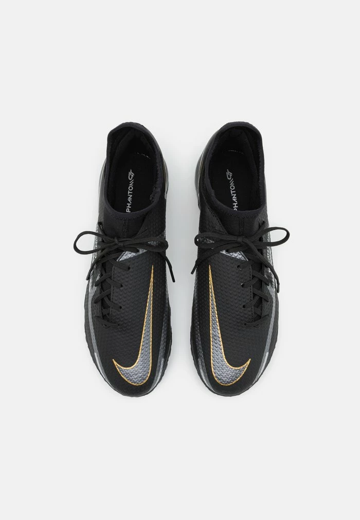 Nike Performance PHANTOM GT2 ACADEMY DYNAMIC FIT TF - Astro Turf Trainers - Black/metallic Dark Grey/metallic Gold 4 Nike Performance PHANTOM GT2 ACADEMY DYNAMIC FIT TF - Astro Turf Trainers - Black/metallic Dark Grey/metallic Gold - Image 4