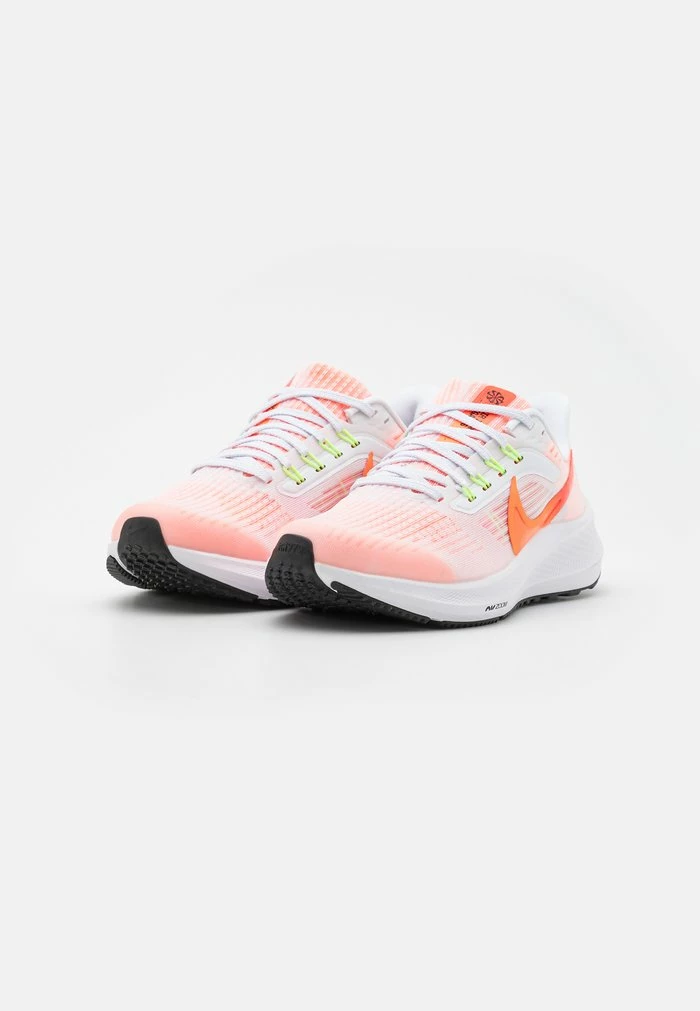 Nike Performance AIR ZOOM PEGASUS 39 UNISEX - Neutral Running Shoes - White/total Orange/bright Crimson/black 2 Nike Performance AIR ZOOM PEGASUS 39 UNISEX - Neutral Running Shoes - White/total Orange/bright Crimson/black - Image 2