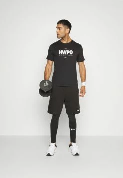 Nike Performance WARM - Leggings - Black/white -Nike Performance store 62a366bcc78d498db8956f3a77e129d2