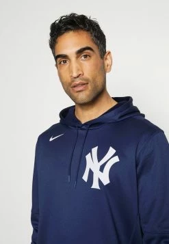 Nike Performance NEW YORK YANKEES WORDMARK THERMA PERFORMANCE - Hoodie - Midnight Navy -Nike Performance store 633e42d08d57402799c29626be2de7b9