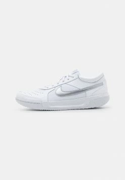 Nike Performance COURT ZOOM LITE 3 - Multicourt Tennis Shoes - White/metallic Silver