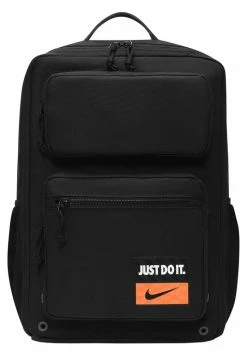 Nike Performance UTILITY SPEED - Rucksack - Black/black/total Orange