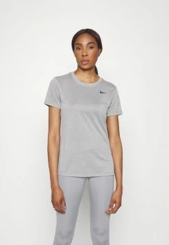 Nike Performance DRY TEE CREW - Sports T-shirt - Dark Grey Heather/black
