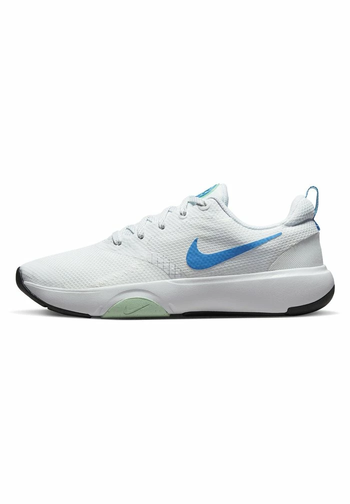 Nike Performance CITY - Training Shoe - White/univ Blue/mint Foam/black/mtlc Silver 1 Nike Performance CITY - Training Shoe - White/univ Blue/mint Foam/black/mtlc Silver