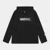 Nike Performance FC LIBERO HOODIE UNISEX - Sweatshirt - Black/white