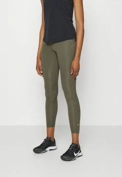 Nike Performance ONE LUXE - Leggings - Medium Olive/metallic Gold
