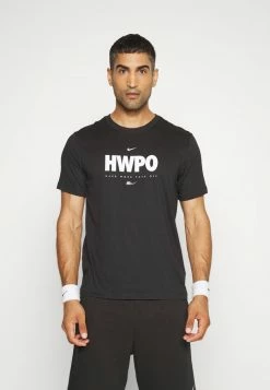 Nike Performance NIKE HWPO TEE - Sports T-shirt - Black -Nike Performance store 66d366043b78460f9136393f972d08b6