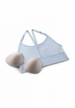 Nike Performance INDY BRA - Medium Support Sports Bra - Royal Tint Football Grey White -Nike Performance store 6727f7b31e06499e833532e255508d40