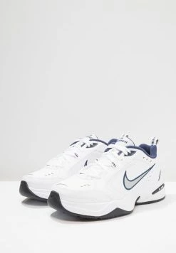 Nike Performance AIR MONARCH IV - Trainers - White/metallic Silver -Nike Performance store 673a6050488b407f92d1d0016cf27bab