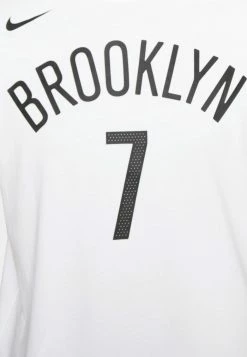 Nike Performance NBA BROOKLYN NETS KEVIN DURANT ESSENTIAL NAME AND NUMBER TEE - Print T-shirt - White -Nike Performance store 67df6873f9024e4fa04e508bf61062fb