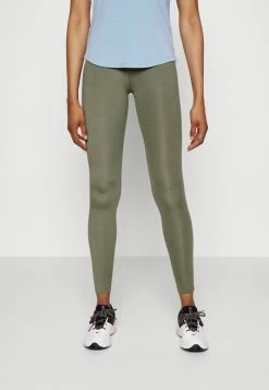 Nike Performance ONE - Leggings - Medium Olive/worn Blue/atomic Green/white