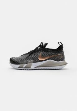 Nike Performance COURT REACT VAPOR NXT - Multicourt Tennis Shoes - Black/white/metallic Red Bronze