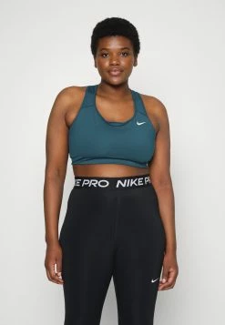 Nike Performance BRA NON PAD - Medium Support Sports Bra - Marina/white