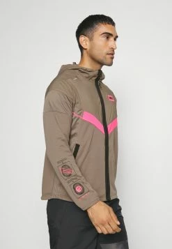 Nike Performance WINDRNNER DYE - Running Jacket - Olive Grey/hyper Pink/summit White -Nike Performance store 6a50e751371049d9bb143d45787ebefb
