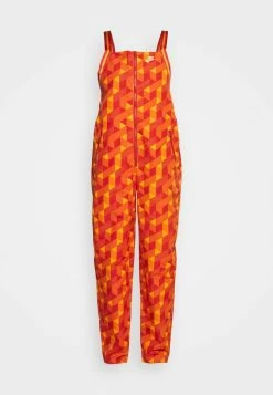 Nike Performance PRINTED - Jumpsuit - Cinnabar/gold