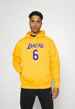 Nike Performance NBA LOS ANGELES LAKERS ICON NAME & NUMBER HOODIE - Club Wear - Amarillo