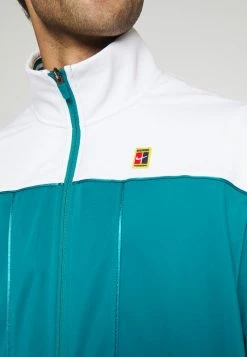 Nike Performance COURT HERITAGE JACKET - Fleece Jacket - Bright Spruce/white -Nike Performance store 6ac1ccd0cbda431a8a0826fa3f8f28b7