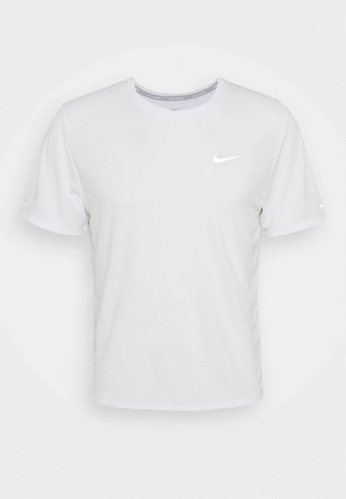 Nike Performance MILER - Sports T-shirt - White/silver 4 Nike Performance MILER - Sports T-shirt - White/silver - Image 4