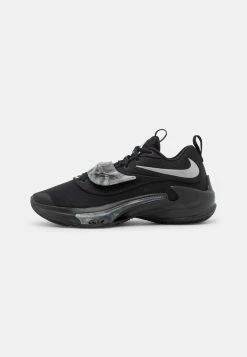 Nike Performance ZOOM FREAK 3 - Basketball Shoes - Black/metallic Silver/wolf Grey