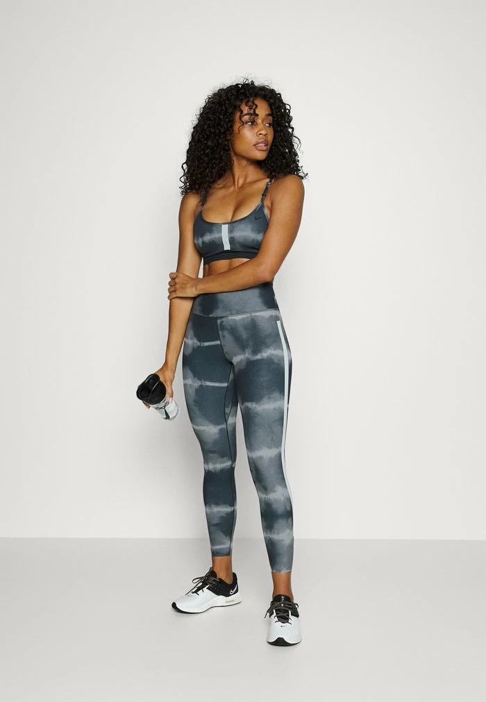 Nike Performance ONE LUXE - Leggings - Black/white 2 Nike Performance ONE LUXE - Leggings - Black/white - Image 2